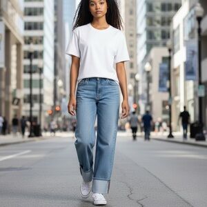 GOGO jeans Cuffed Flare Junior Size 31x30